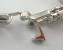Fashion cz bracelet with assorted cz synthetic stone embedded