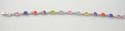 Fashion cz bracelet with assorted color curve cz synthetic stone embedded