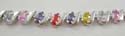 Assorted olive cz synthetic stone embedded fashion cz bracelet 
